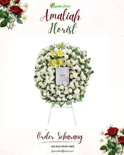 Krans Bunga Duka Cita cibeet